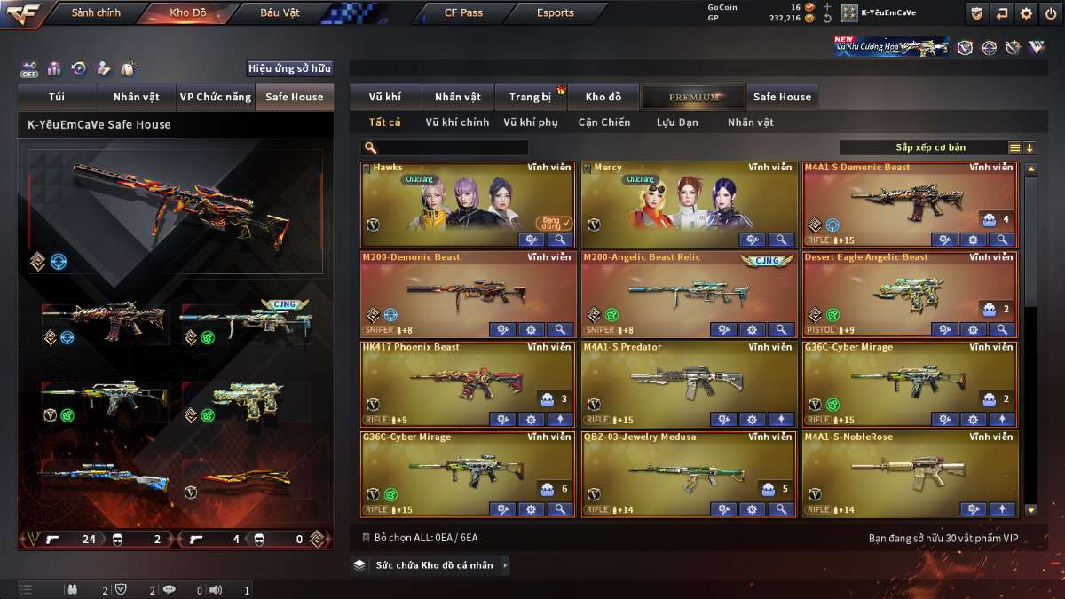 shop acc cf uy tin gia re
